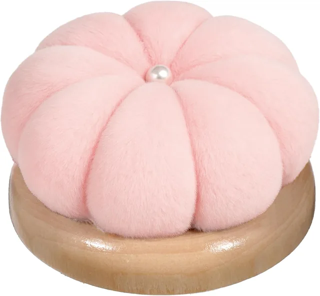 Wooden-base pincushions — main view